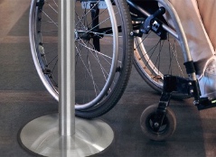Ultra Thin Base Stanchions Barriers