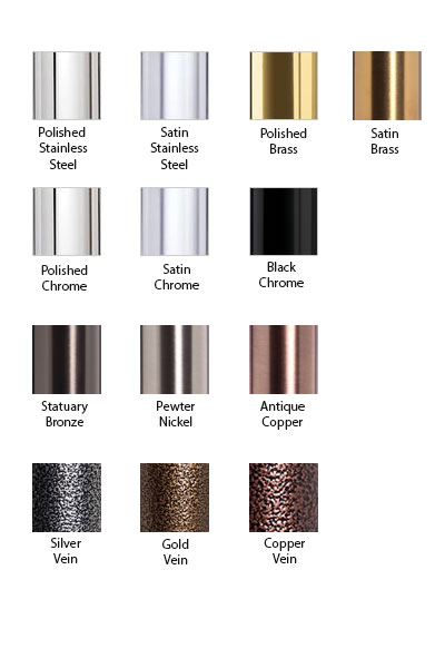 Metal Finishes Chart