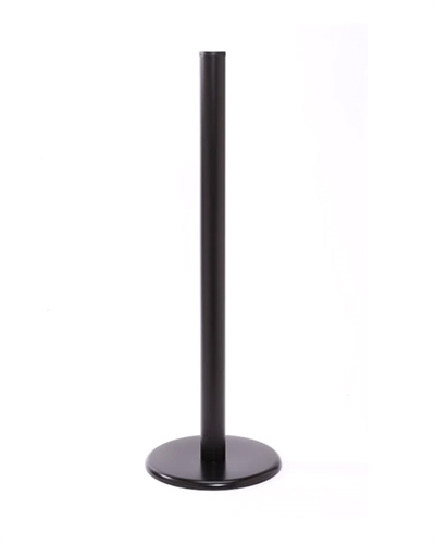 Standy Post 48” Black Stanchion Post | For Extra Height Merchandising Panels