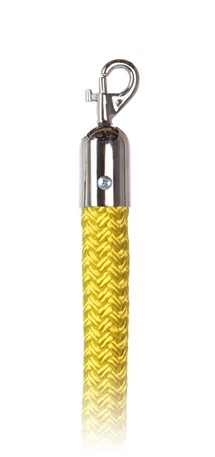 Aarco Black 5' Stanchion Rope with Brass Ends for Rope Style Crowd Control TR-2 Aarco Black 5' Stanchion Rope with Brass Ends for Rope Style Crowd Control TR-2